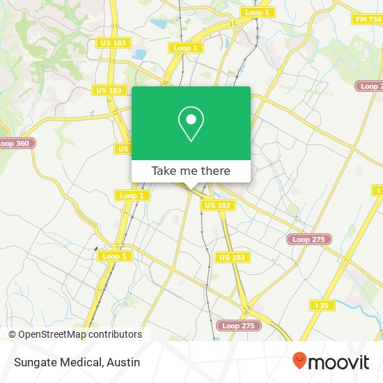 Mapa de Sungate Medical