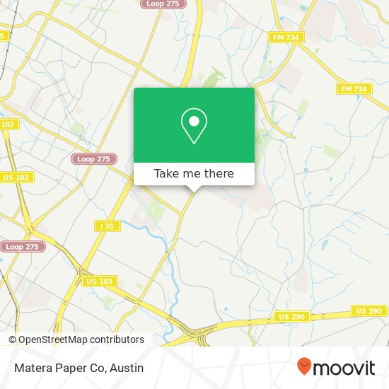Mapa de Matera Paper Co
