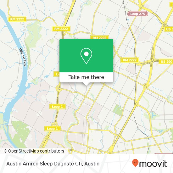 Mapa de Austin Amrcn Sleep Dagnstc Ctr