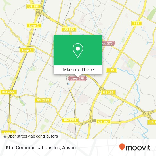 Ktm Communications Inc map