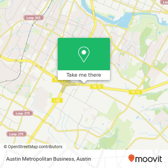 Austin Metropolitan Business map