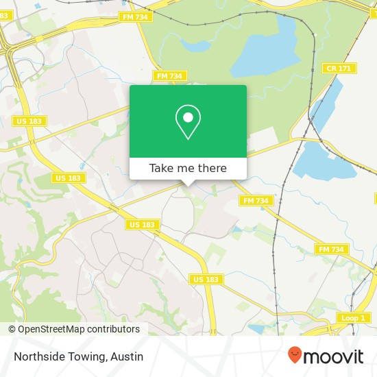 Northside Towing map