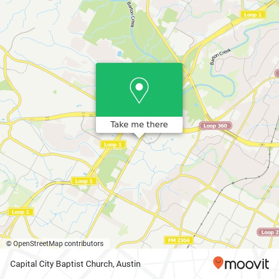 Capital City Baptist Church map