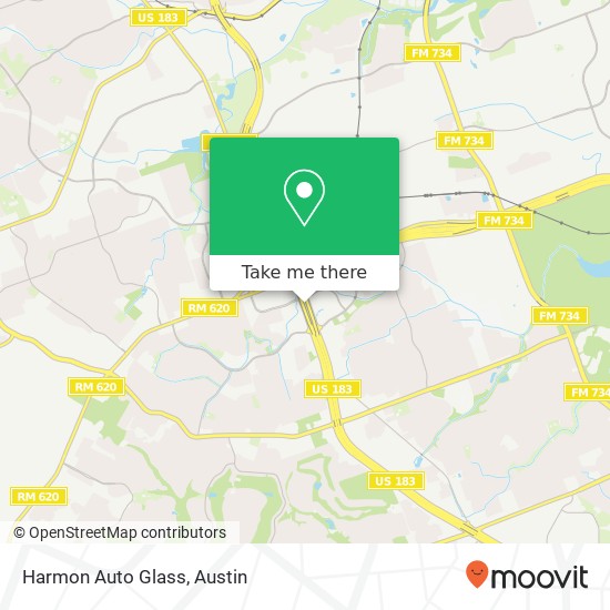 Mapa de Harmon Auto Glass