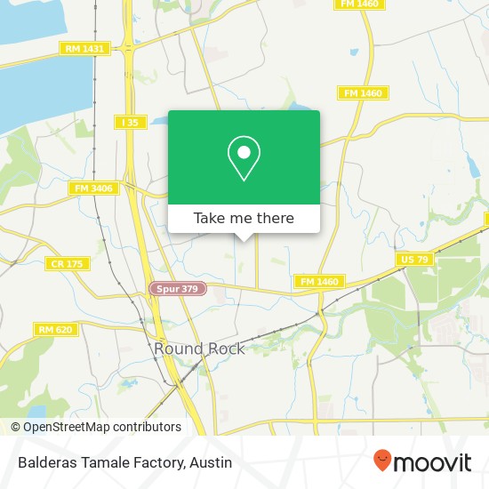 Mapa de Balderas Tamale Factory