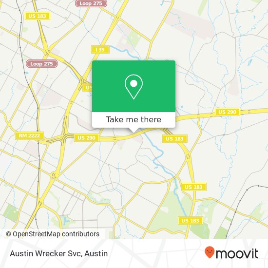 Austin Wrecker Svc map