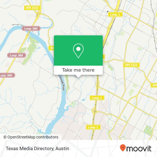 Texas Media Directory map