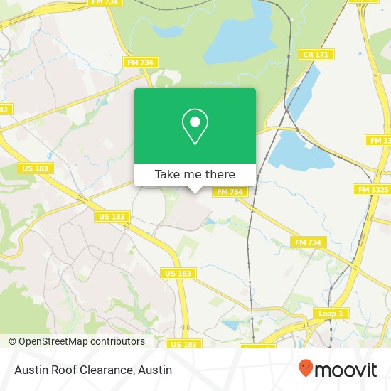 Mapa de Austin Roof Clearance