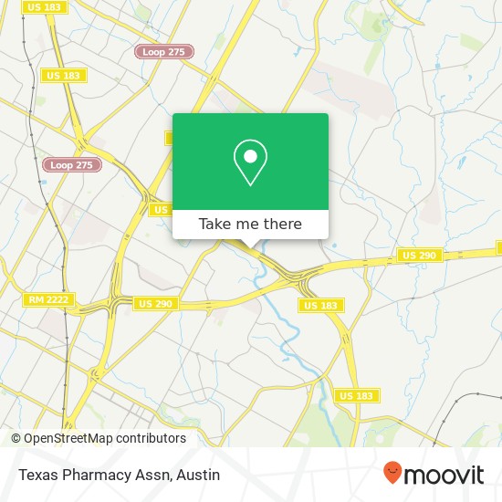 Mapa de Texas Pharmacy Assn