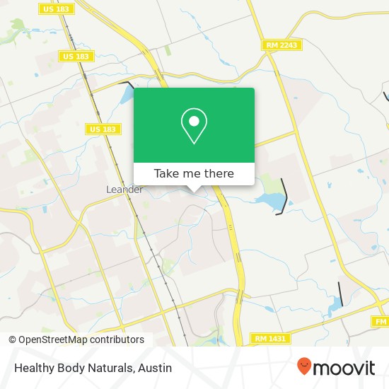 Healthy Body Naturals map