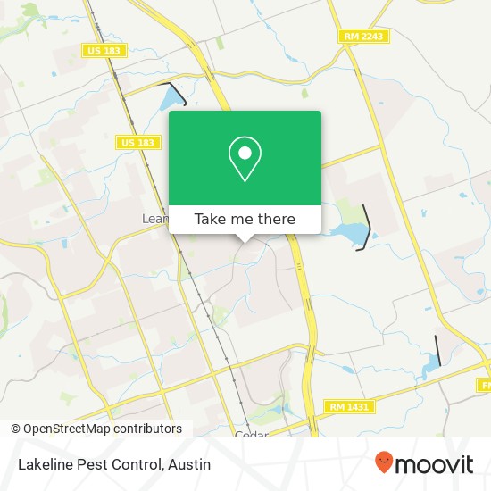 Lakeline Pest Control map
