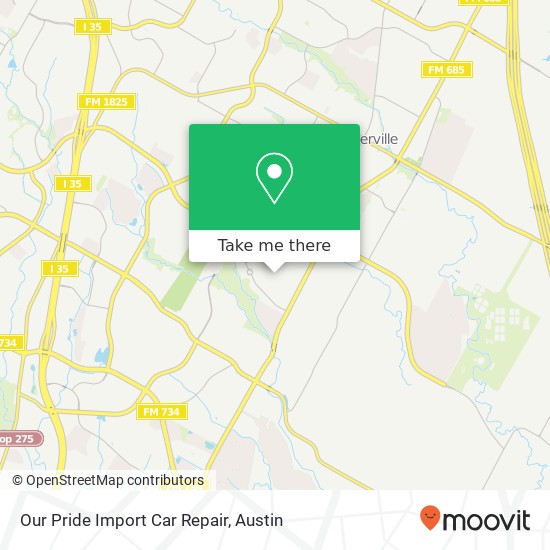 Our Pride Import Car Repair map