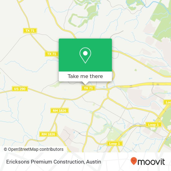 Ericksons Premium Construction map