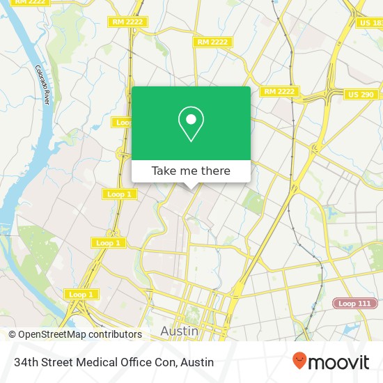 Mapa de 34th Street Medical Office Con