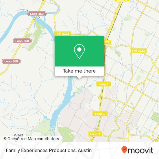 Family Experiences Productions map