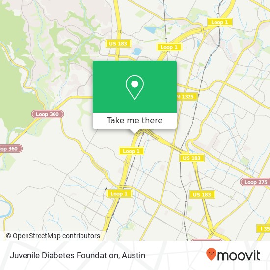 Juvenile Diabetes Foundation map