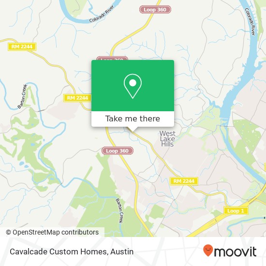 Cavalcade Custom Homes map