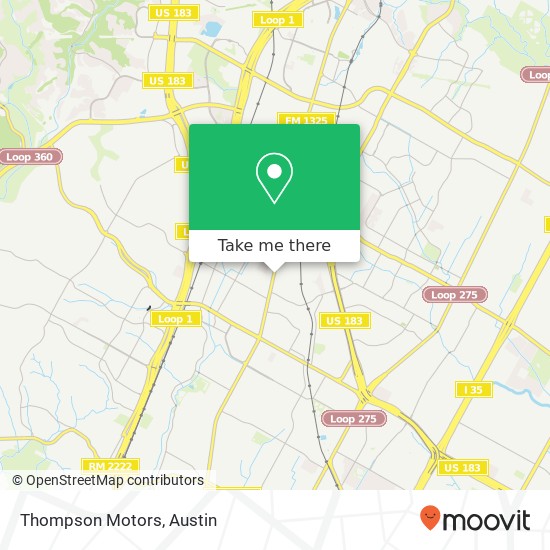 Thompson Motors map