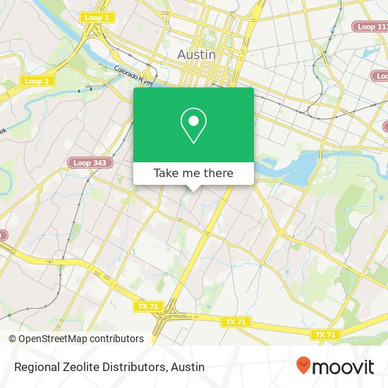 Regional Zeolite Distributors map