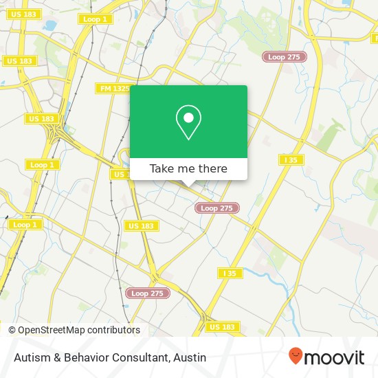 Autism & Behavior Consultant map