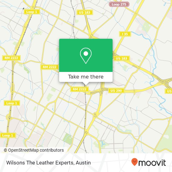 Wilsons The Leather Experts map