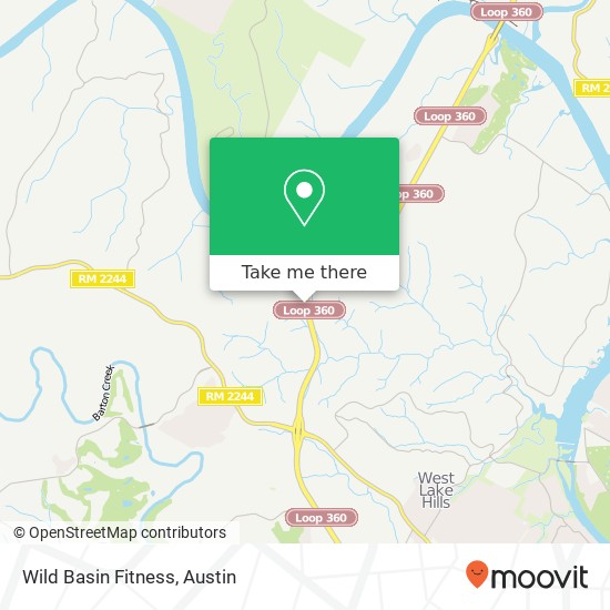 Mapa de Wild Basin Fitness