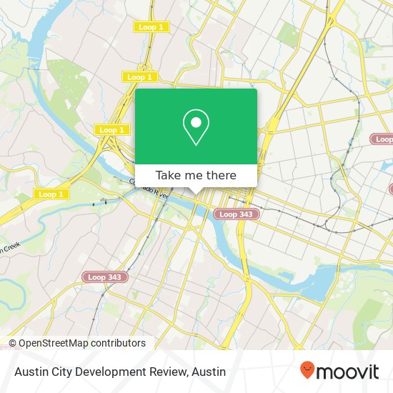 Mapa de Austin City Development Review