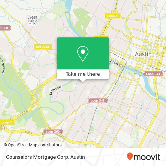 Counselors Mortgage Corp map