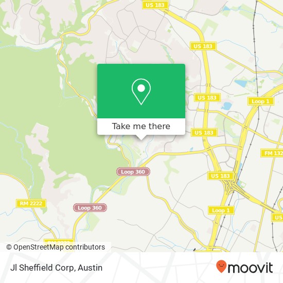 Jl Sheffield Corp map