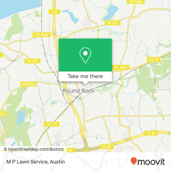 M P Lawn Service map