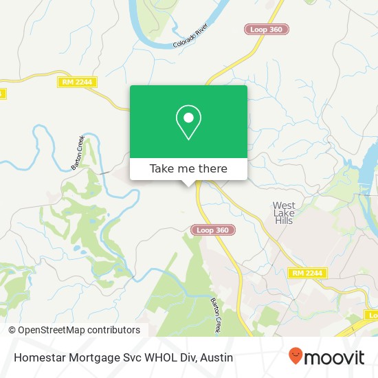 Mapa de Homestar Mortgage Svc WHOL Div