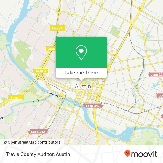 Travis County Auditor map