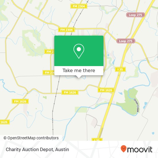 Charity Auction Depot map