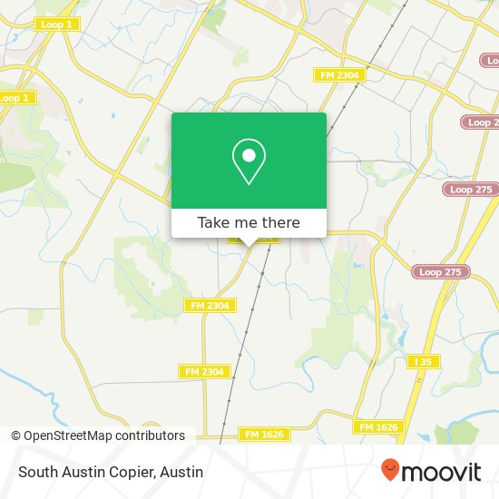 Mapa de South Austin Copier