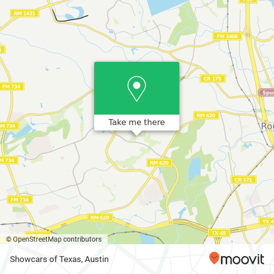 Showcars of Texas map