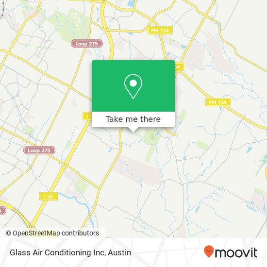 Mapa de Glass Air Conditioning Inc