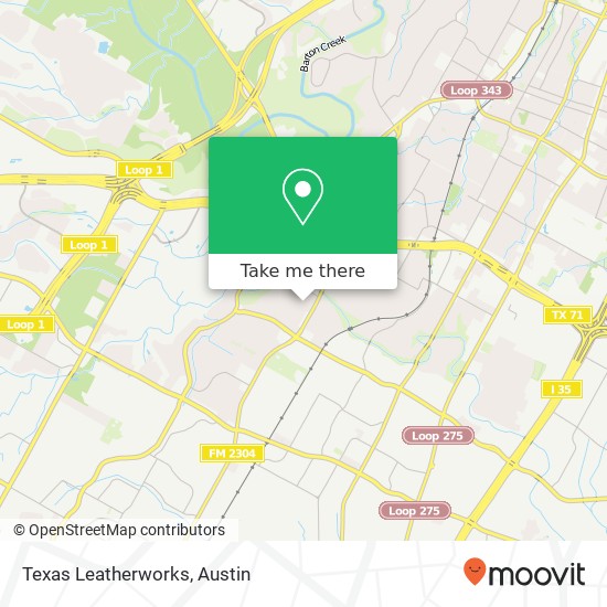Mapa de Texas Leatherworks