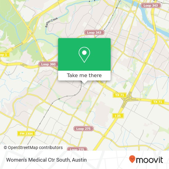 Women's Medical Ctr South map