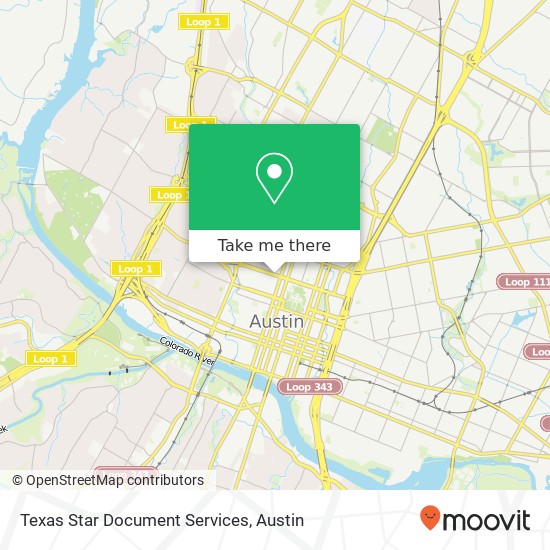 Texas Star Document Services map