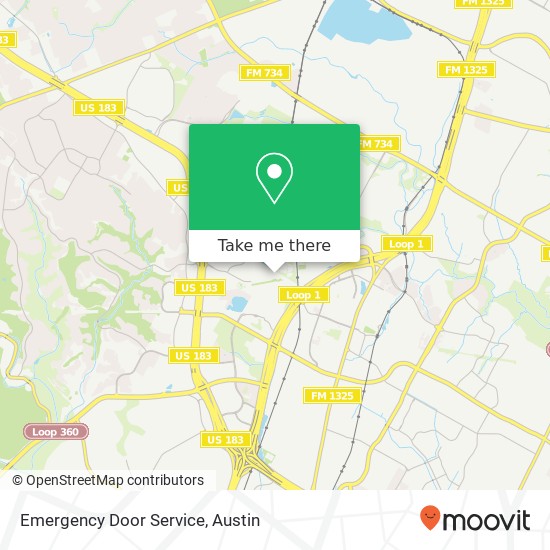 Emergency Door Service map