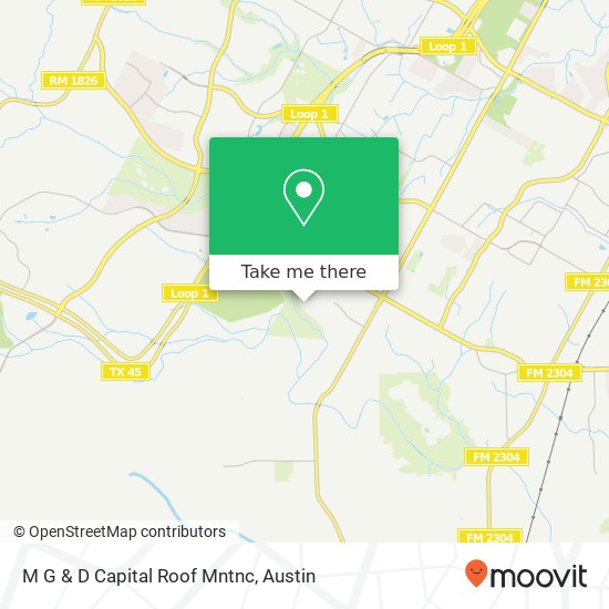 M G & D Capital Roof Mntnc map