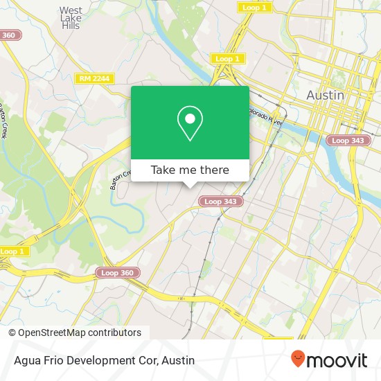Agua Frio Development Cor map