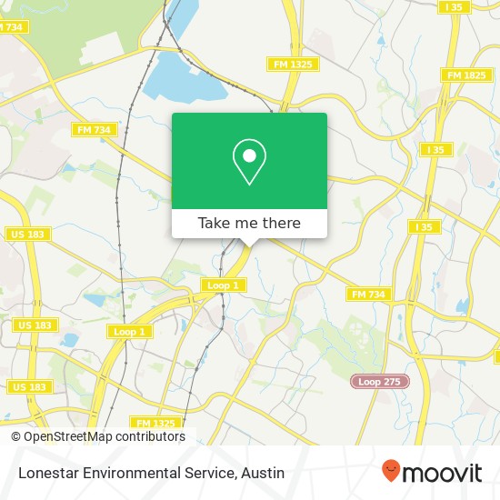 Mapa de Lonestar Environmental Service