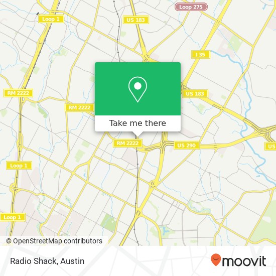 Radio Shack map