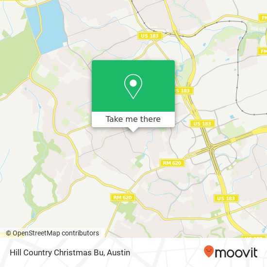 Hill Country Christmas Bu map