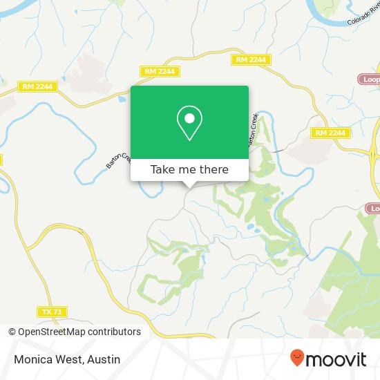 Monica West map