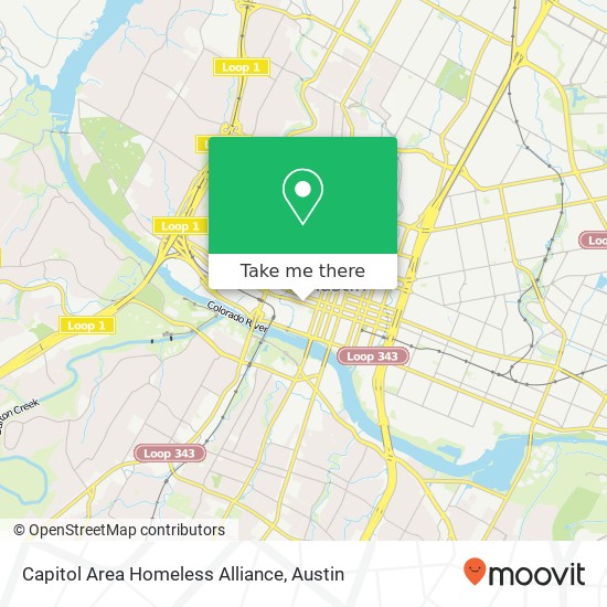 Capitol Area Homeless Alliance map