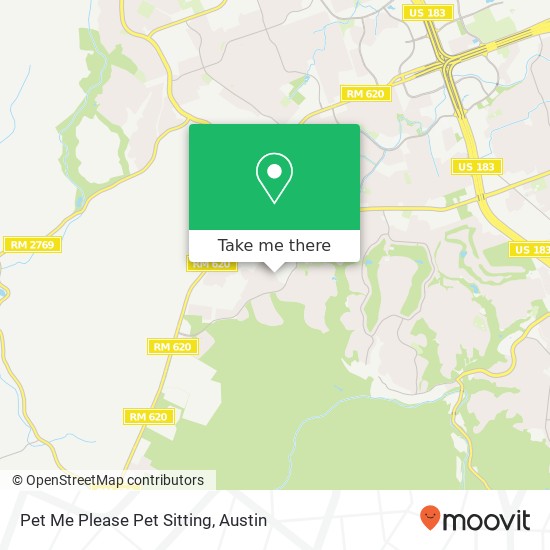 Pet Me Please Pet Sitting map