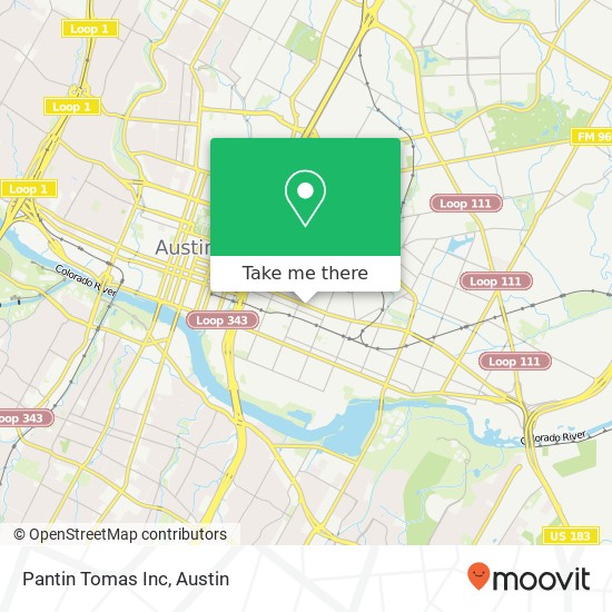 Pantin Tomas Inc map