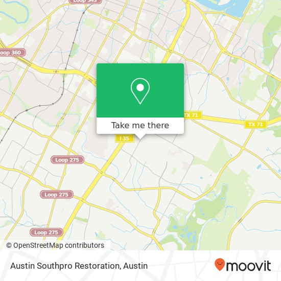 Austin Southpro Restoration map